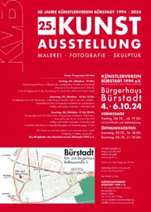 Plakat zur Kunstausstellung Bürstadt