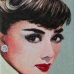 Audrey Hepburn gemalt von Lothar Bergmann
